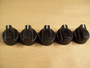 Enviro Bistro 4500 Black Plastic Knobs - Set of 5 (EB-4561)