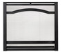 Heat N Glo Arcadia Overlap Arched Front - Black (ARC-32-BK)