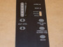  Enviro & Vista Flame Control Panel - Decal Only (50-2730)