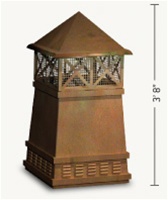 European Copper Chimney Pot (KNIGHT) European Copper Chimney Pot (KNIGHT)