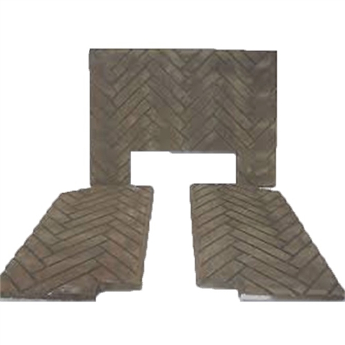 Kingsman 3 Piece Refractory Fiber Brick Liner 2 - Herringbone (IDV36RLH)