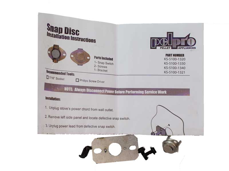 PelPro Convection Fan Limit Switch - F140 (KS-5100-1320)