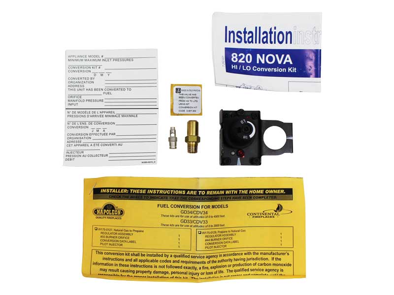Napoleon GD33 & GD34 ConversionKit - LP (W175-0127) Napoleon GD33 & GD34 ConversionKit - LP (W175-0127)