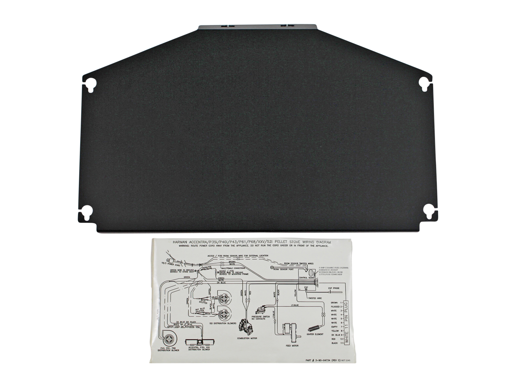 Harman P43 Upper Auger Motor Cover (2-00-773843P) Harman P43 Upper Auger Motor Cover (2-00-773843P)