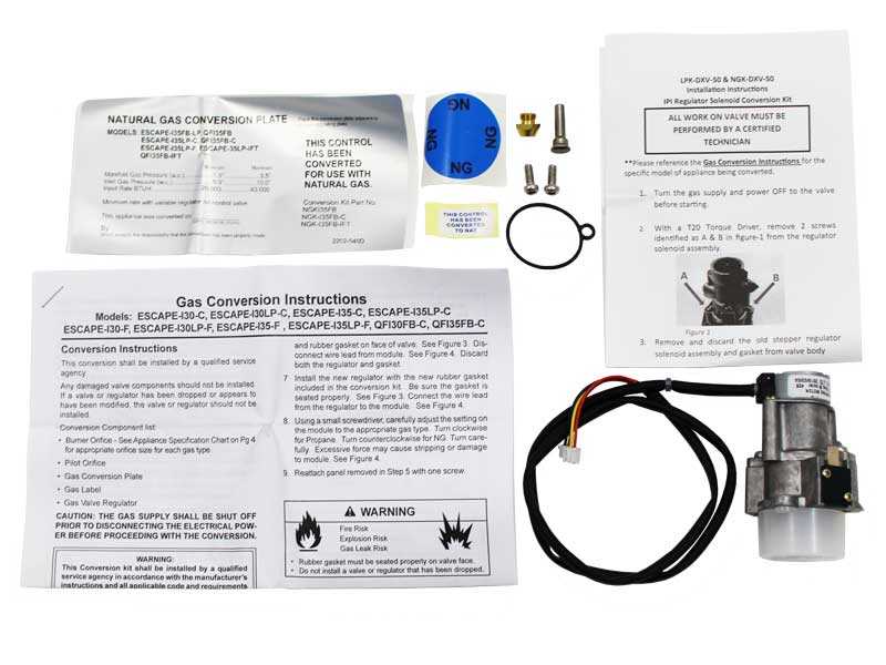 Heat N Glo & Quadra-Fire Conversion Kit - NG (NGK-I35FB-C)