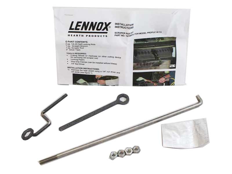 Whitfield Profile 20 & 30 Scraper Rod Kit (14750014)
