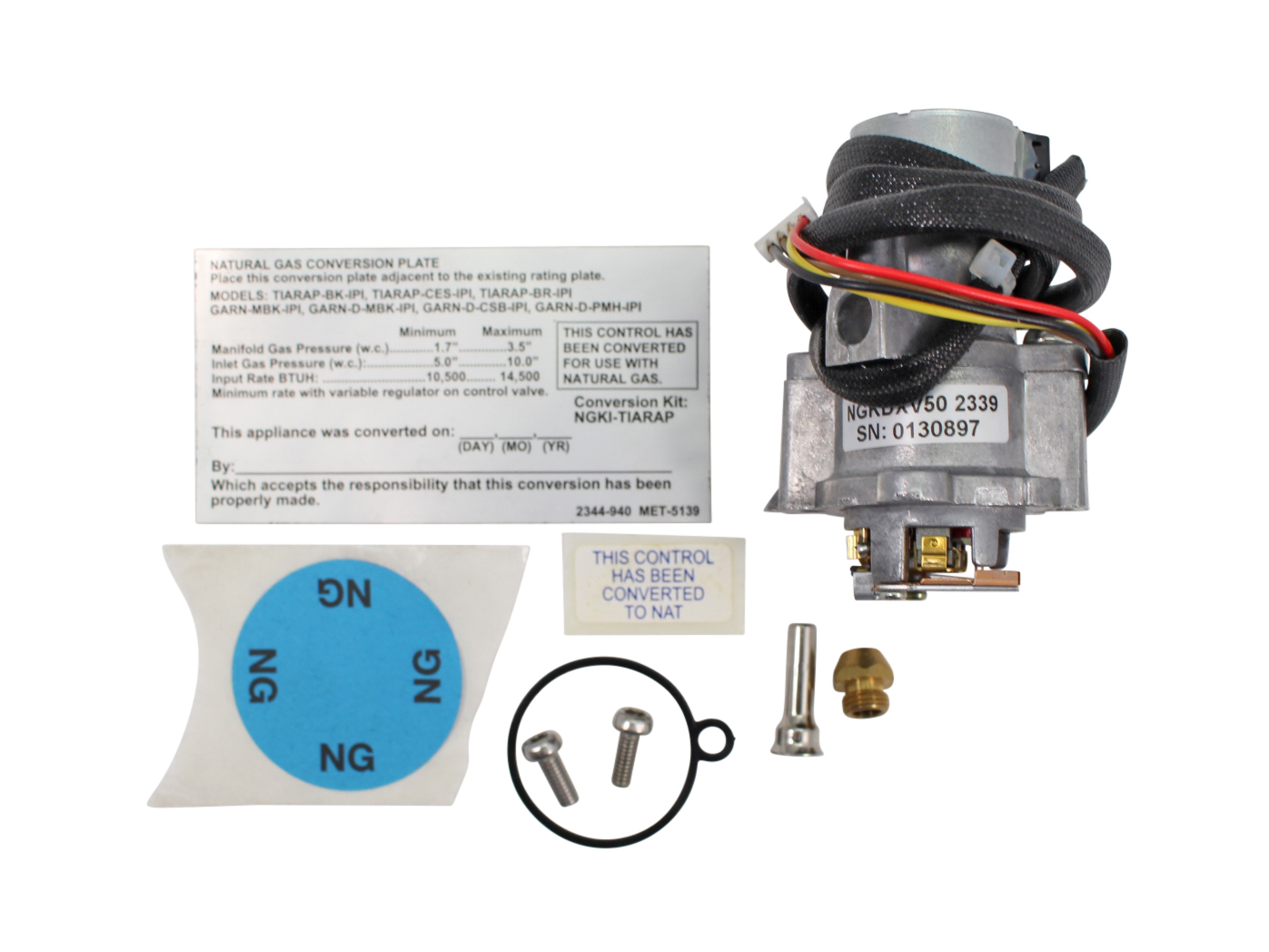 Heat N Glo & Quadra-Fire IPI Conversion Kit - NG (NGKI-TIARAP)
