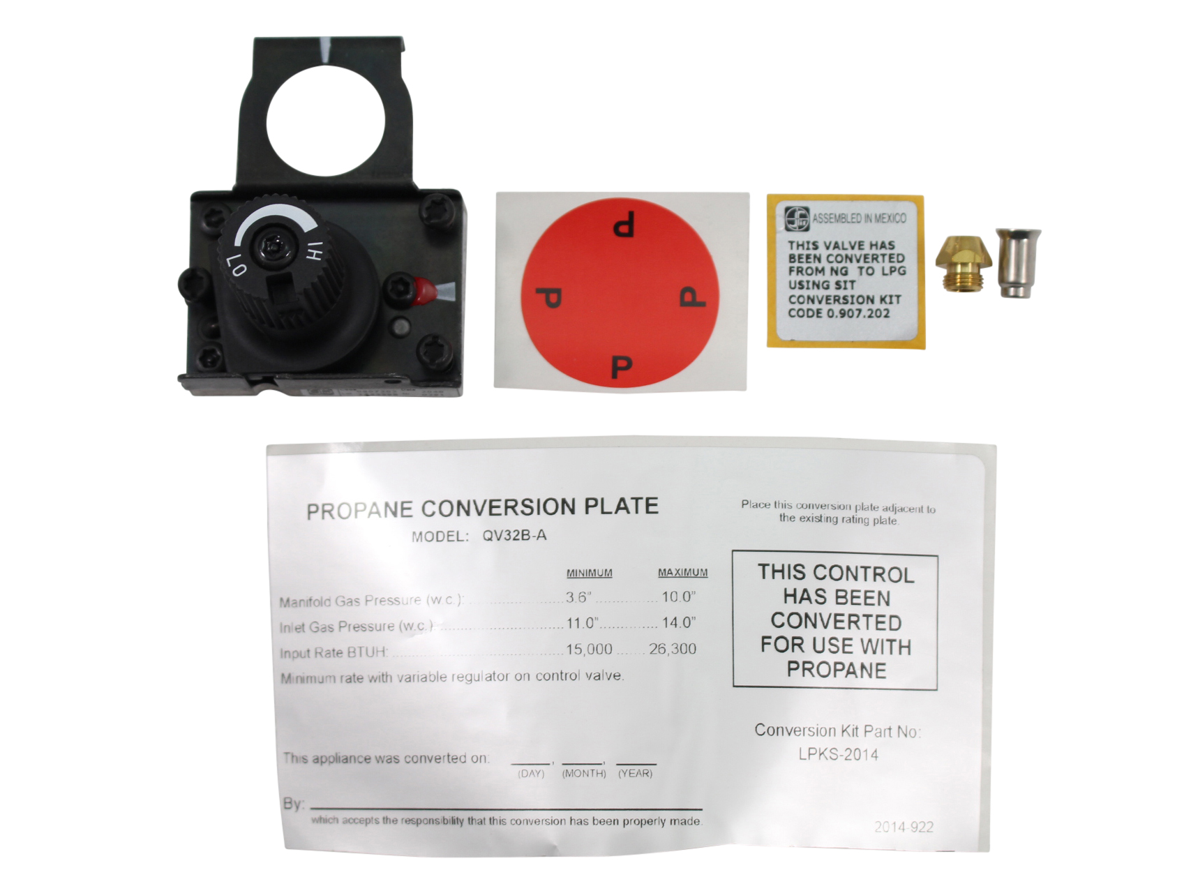 Quadra-Fire QV32B-A Conversion Kit - After 0021080519 - LP (LPKS-2014)