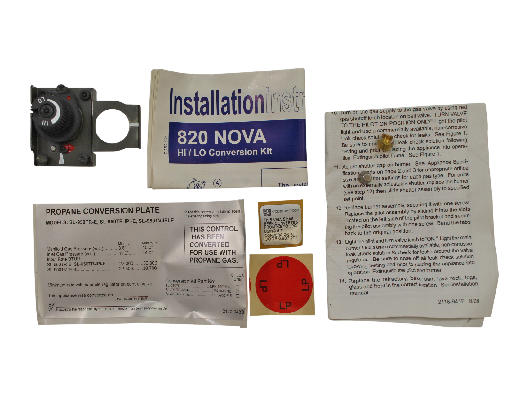 Heat N Glo SL-950TR-E Conversion Kit - LP (LPKS-950TR-E) Heat N Glo SL-950TR-E Conversion Kit - LP (LPKS-950TR-E)