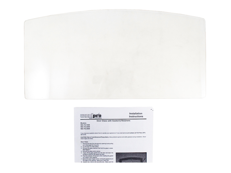 WoodPro WS-TS-2000/2500 Door Glass (GLASS-WS)