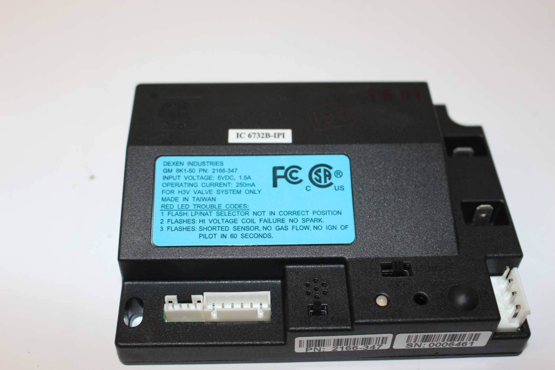 Heatilator, Heat N Glo & Majestic IPI Dexen RC Control Module (2166-347)