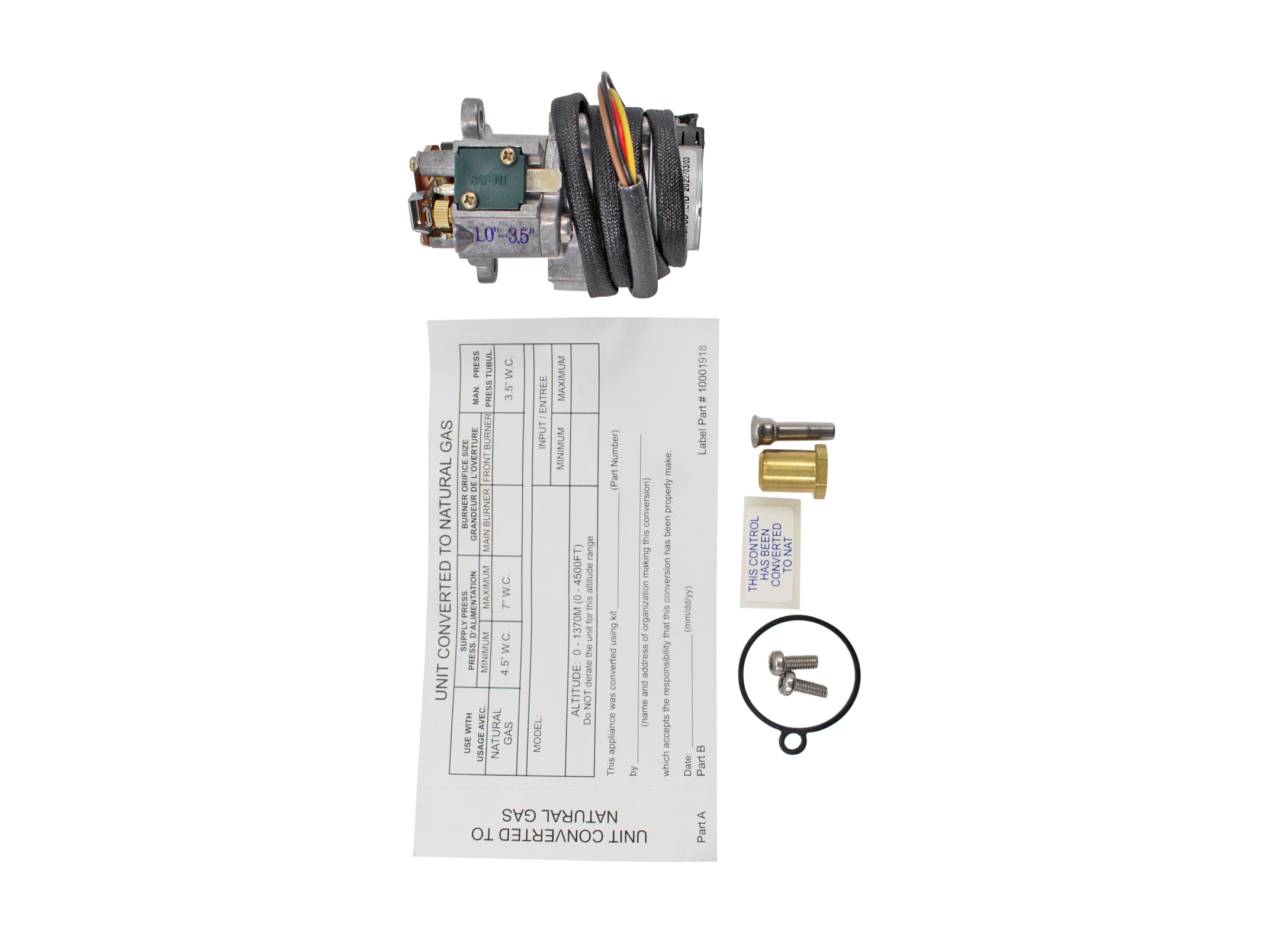 Vermont Castings LP to NG Conversion Kit (SRV30007477)