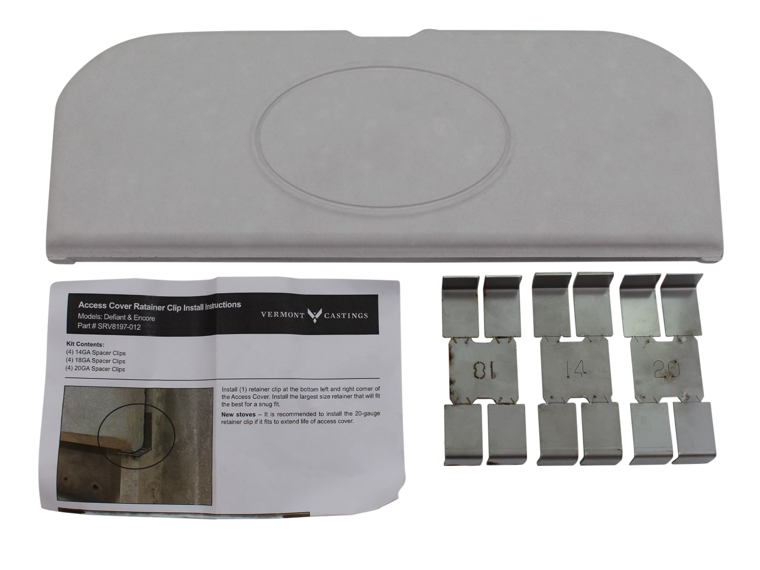Vermont Castings Refractory Access Cover - Old Style (30007251)