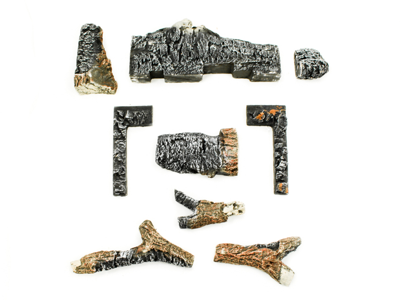 IronStike CI1500DVF 7 Piece Log Set & Ember Strip (F4480) IronStike CI1500DVF 7 Piece Log Set & Ember Strip (F4480)