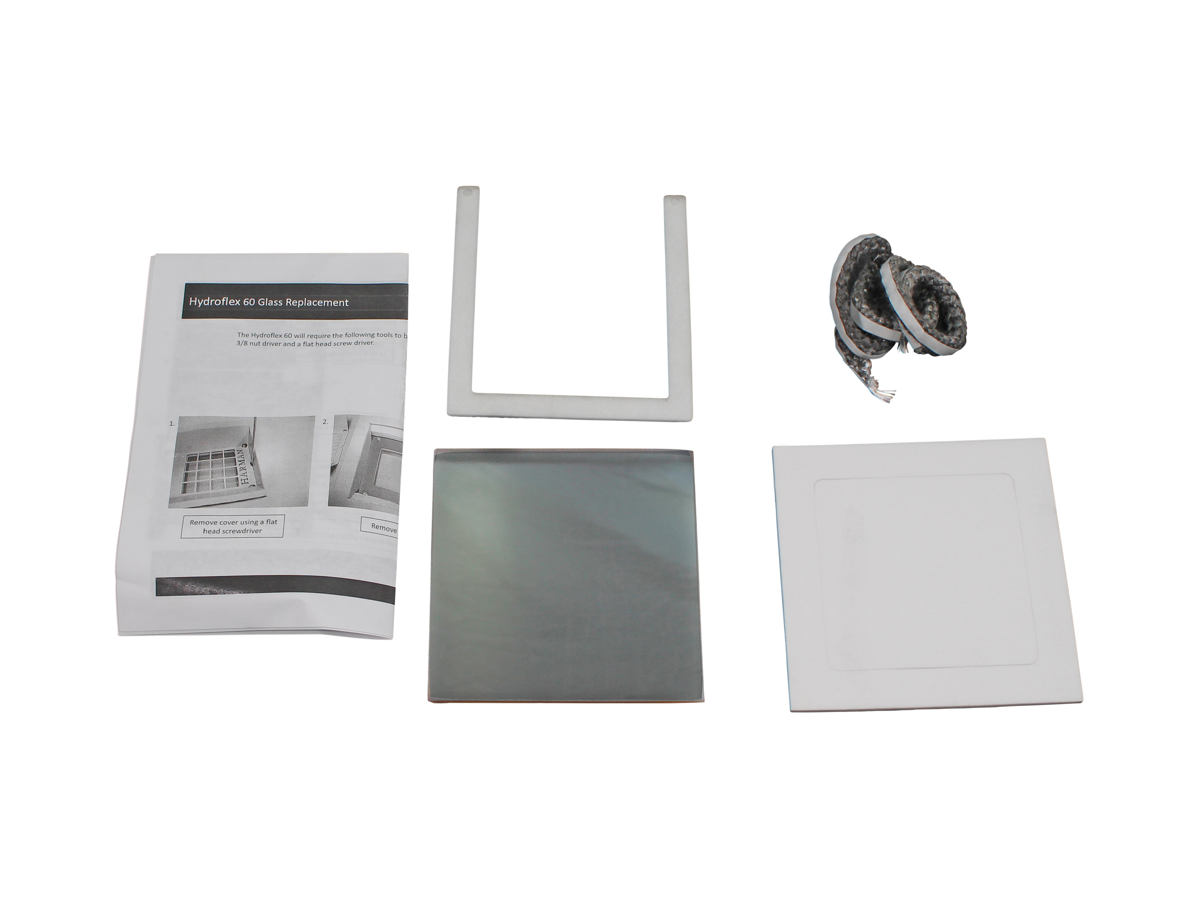 Harman PF100 Inner Ash Door Glass with Gasket (1-00-5555)