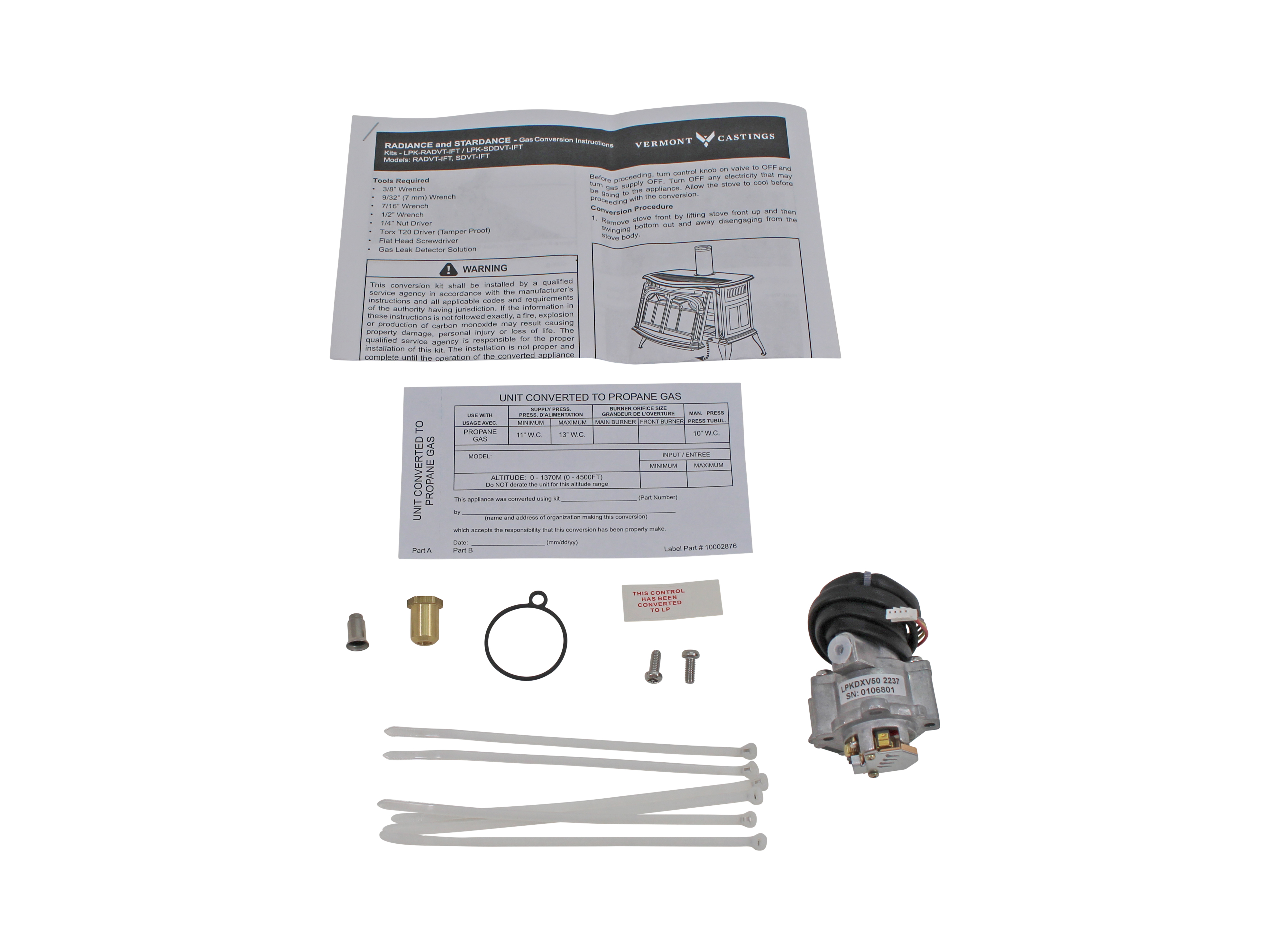 Vermont Castings Stardance Conversion Kit - LP (LPK-SDDVT-IFT) Vermont Castings Stardance Conversion Kit - LP (LPK-SDDVT-IFT)