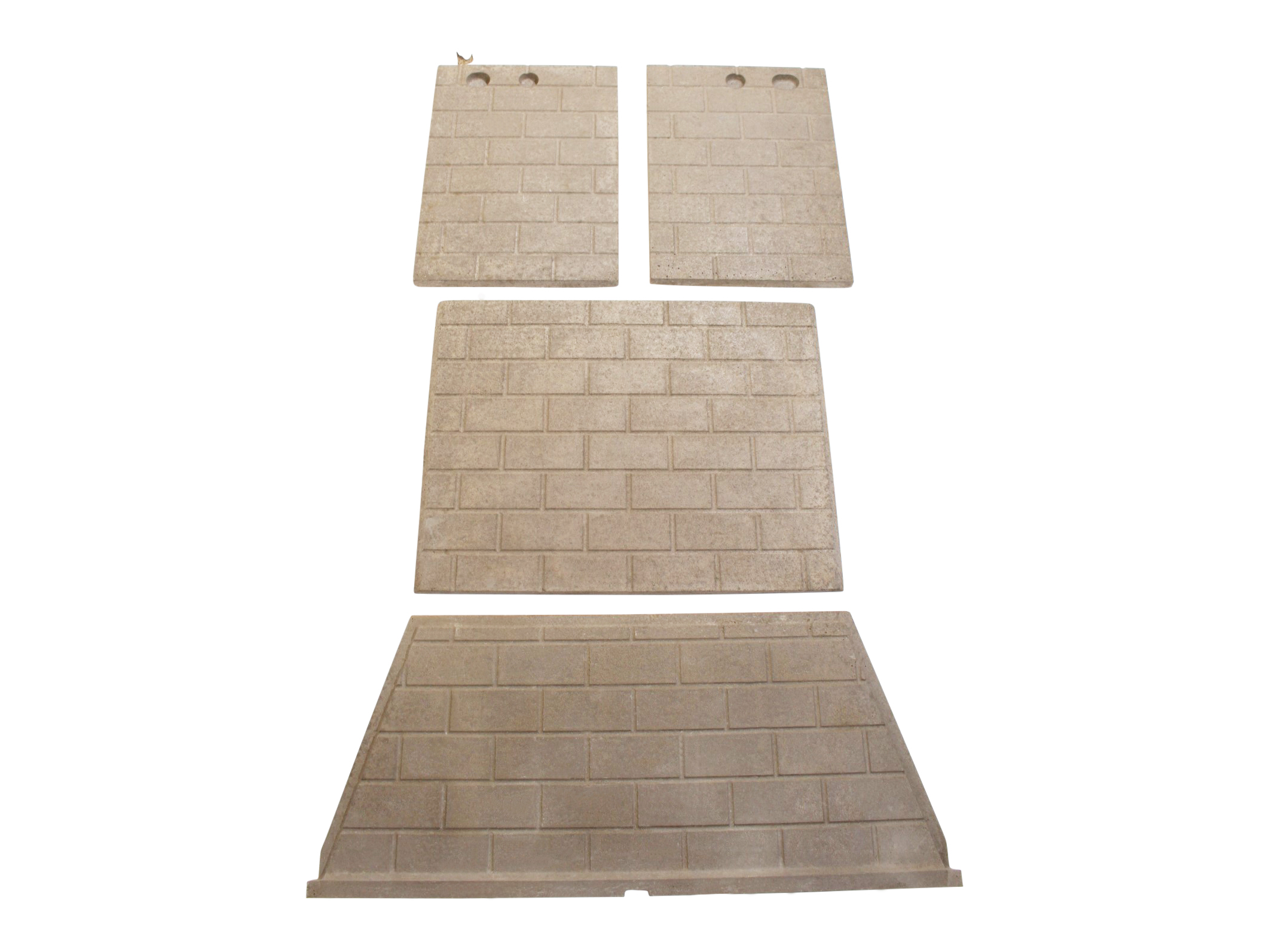 Astria & Superior 42" White Traditional Refractory Set (F4845)