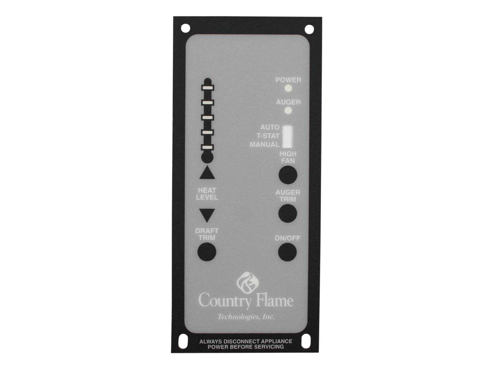 Country Flame Crossfire-Flex Control Board Faceplate (NPS-1005-FP)