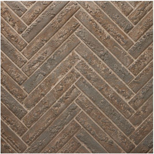 Outdoor Lifestyles 42" Courtyard Refractory Kit - Brown Herringbone (ODCOUG-42BHR)