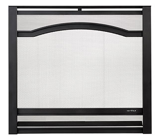 Heat N Glo Arcadia Overlap Arched Front - Black (ARC-36-BK)