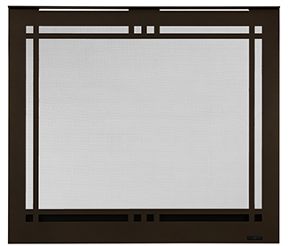 Majestic Contemporary Rectangular Decorative Front - Black (CRD36BK)