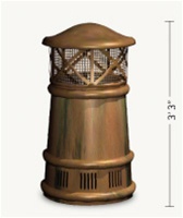 European Copper Bishop-II Chimney Pot (BISHOP-II-TC)