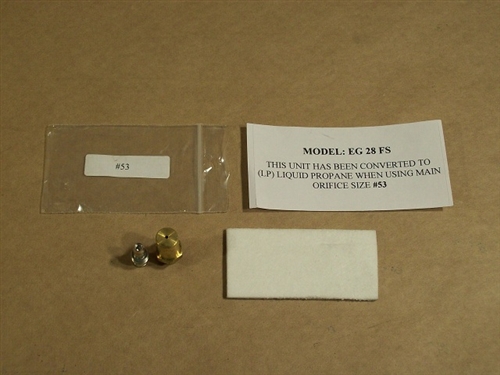 Enviro EG28 Conversion Kit - LP (50-1431) Enviro EG28 Conversion Kit - LP (50-1431)