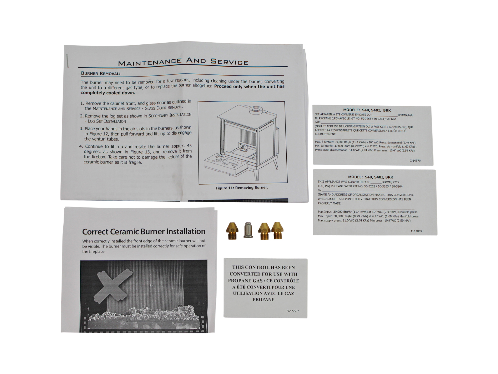Enviro Berkeley & S40 Conversion Kit - LP (50-3262) Enviro Berkeley & S40 Conversion Kit - LP (50-3262)