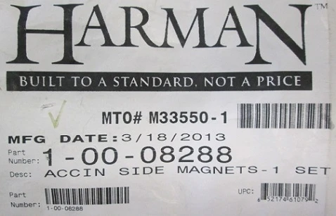 Harman Accentra Series Magnetic Latch Assembly - 2 Sets (1-00-08288)