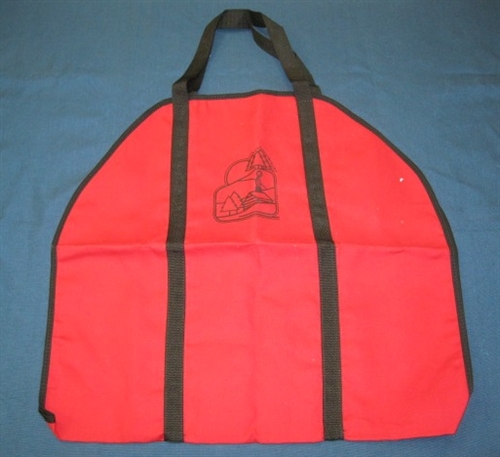 Canvas Log Carrier - Red w/Black Trim (6043SH)
