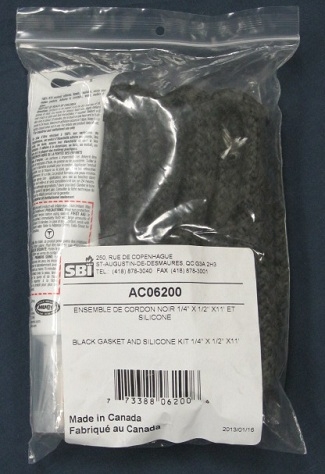 Enerzone and Flame 1/4" x 1/2" x 11' Black Gasket Kit (AC06200) Enerzone and Flame 1/4" x 1/2" x 11' Black Gasket Kit (AC06200)