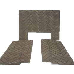 Kingsman Refractory Fiber Brick Liner 4 Pieces Herringbone - HB47RLH, Fireplace Accessories