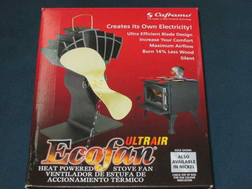 Caframo Ecofan Airmax Gold Blade Heat Powered Stove Fan