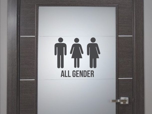 All Gender Restroom Vinyl Decal