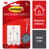 All-Purpose & Utility Hooks; Overall Length (Inch): 2-11/64 ; Material: Plastic ; Projection: 0.83 ; Color: White ; Projection: 0.83 (Inch); Width (Inch): 0.875 - 13928650