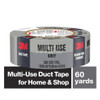 Duct & Foil Tape; Tape Type: Duct Tape ; Width (Inch): 1.88 ; Width (mm): 48.00 ; Length Range: 36 yd. - 71.9 yd. ; Material Type: HDPE ; Color/Pattern: Gray - 20391686