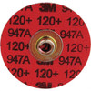 Quick-Change Disc: 4in Disc Dia, 120 Grit, Ceramic, Coated - 54872924