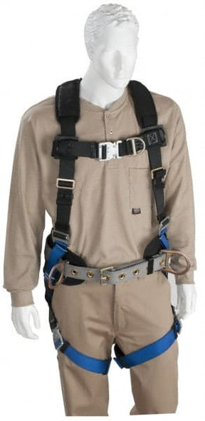 350 Lb Capacity, Size Universal, Full Body Construction Safety Harness - 62846910