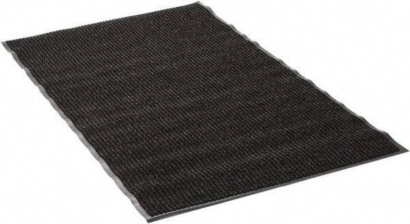 5' Long x 3' Wide, Poly Blended Carpet Surface, Ribbed Entrance Matting - 88266226