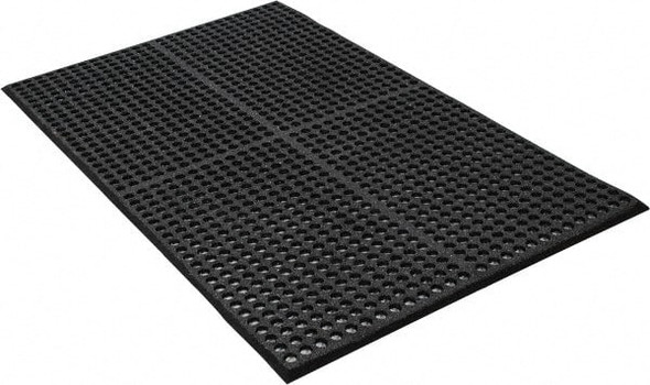 Anti-Fatigue Mat: 60in Length, 36in Wide, 1/2in Thick, CFR Rubber, Beveled Edge, Heavy-Duty - 88267257