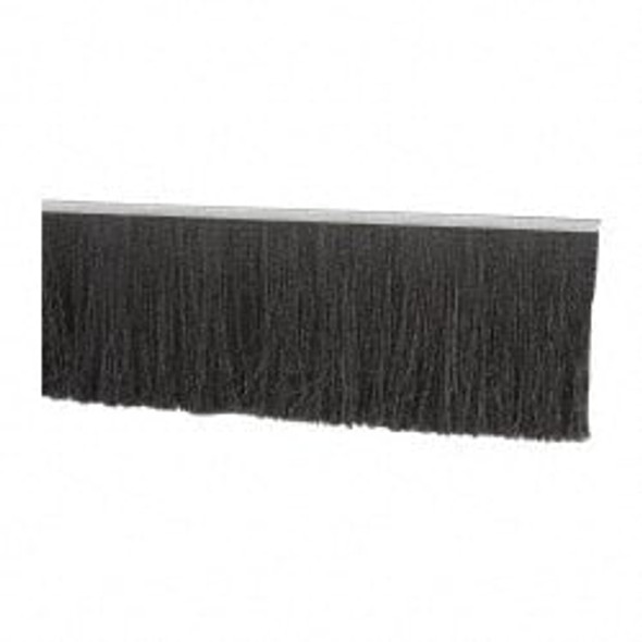 3/16in Back Strip Brush Width, Metal Black Nylon Strip Brush - 9300641