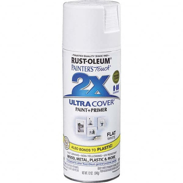 White, Flat, Enamel Spray Paint - 46975983