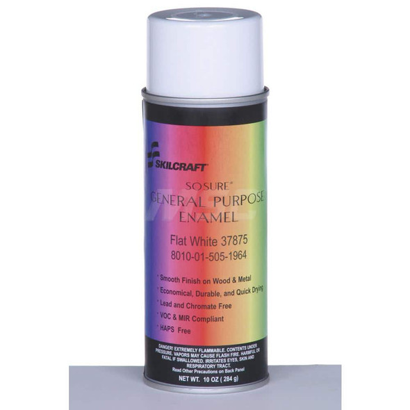 Spray Paints; Type: Aerosol Enamel ; Finish: Flat ; Tack-free Dry Time (Minutes): 30 ; Recoat Dry Time (Hours): 48 ; Recoat Dry Time (Minutes): 120 - 80433428