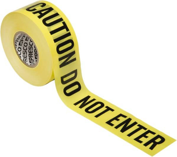 Barricade & Flagging Tape; Tape Type: Barricade ; Legend: Caution - Do Not Enter ; Legend: Caution - Do Not Enter ; Material: Polyethylene ; Material: Polyethylene ; Thickness: 3mil - 38648267