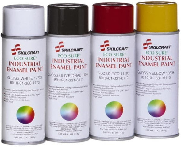 Spray Paints; Type: Aerosol Enamel ; Finish: Flat ; Tack-free Dry Time (Minutes): 30 ; Recoat Dry Time (Hours): 48 ; Recoat Dry Time (Minutes): 120 - 80432990