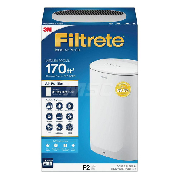 Self-Contained Electronic Air Cleaners; Type: Air Purifier ; Width (Decimal Inch): 12.2000 ; Height (Inch): 9.3 ; Depth (Inch): 18.3000 ; Number of Speeds: 4 ; Cubic Feet per Minute: 150.00 - 10805992