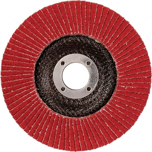 Flap Disc: 5/8-11 Hole, 80 Grit, Ceramic, Type 29 - 39181110