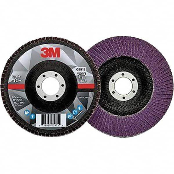 Flap Disc: 7/8in Hole, Ceramic, Type 27 - 11029584