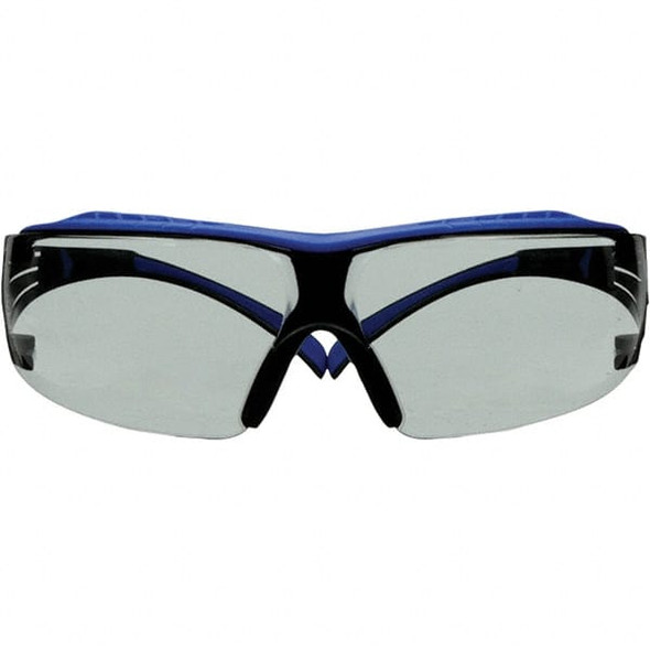 Safety Glass: Scratch-Resistant, Polycarbonate, Gray Lenses, Frameless, UV Protection - 94428901