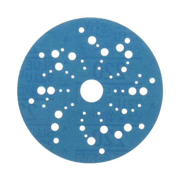 Hook & Loop Disc: 5in Dia, 220 Grit, Coated, Ceramic Aluminum Oxide - 15603681